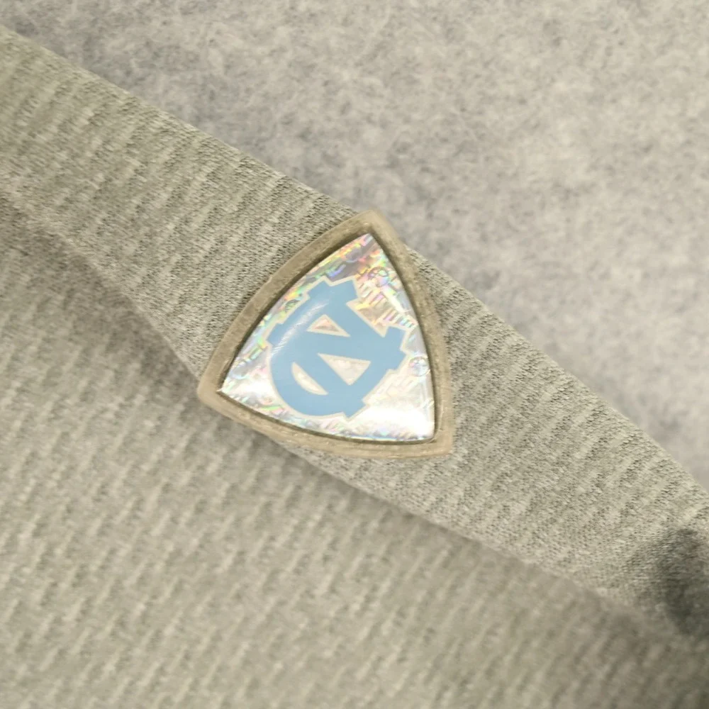 Jordan UNC Tar Heels Elite Dri Fit Hoodie Grey Back Graphic Team Issued Mens L